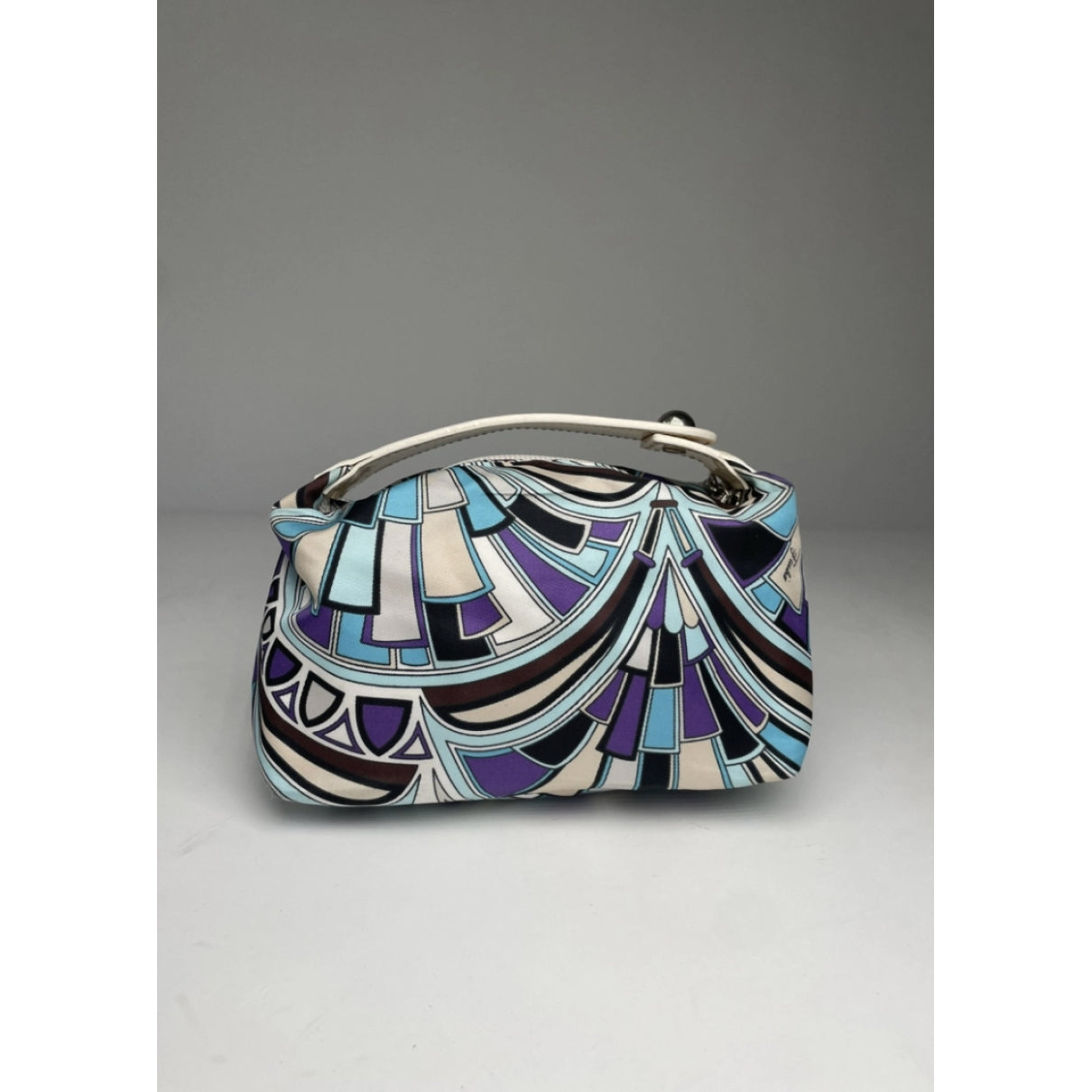 Emilio Pucci Blue Cotton Handbag image 5