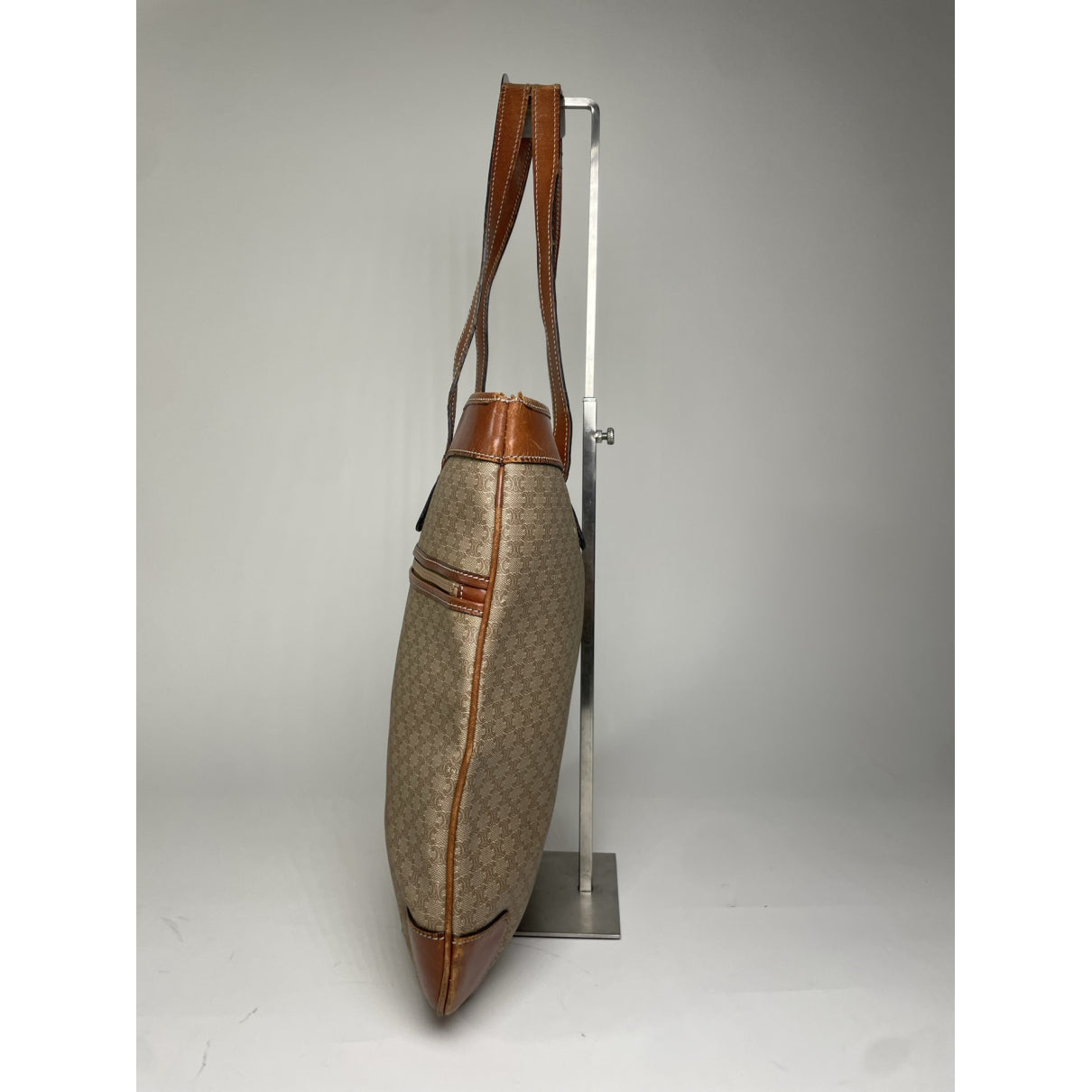 Celine Beige Leather Handbag image 4