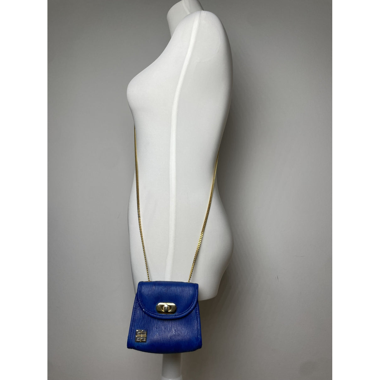 Givenchy Pocket Mini Blue Leather Handbag image 2