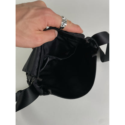 Pleats Please Black Vegan Leather Handbag image 4