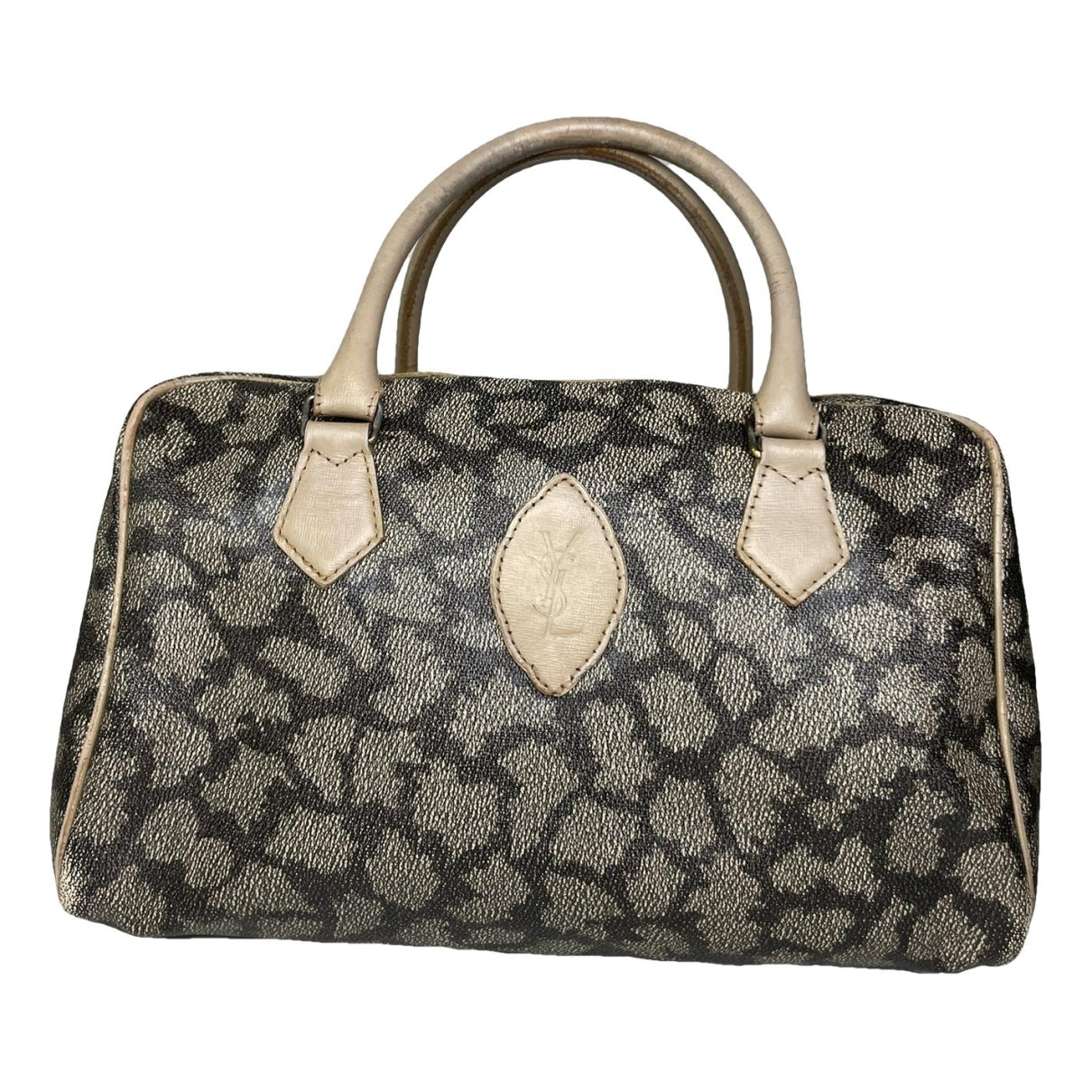 Yves Saint Laurent Grey Leather Handbag image 1