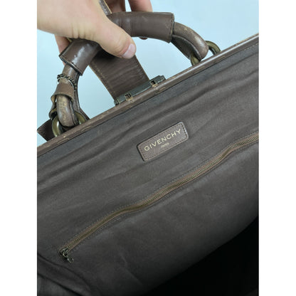 Givenchy Brown Leather Travel Bag image 4