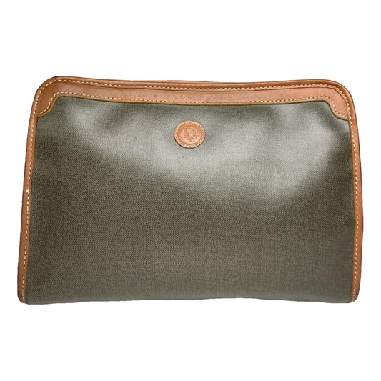 Dior Saddle Grey Leather Clutch Bag image 1