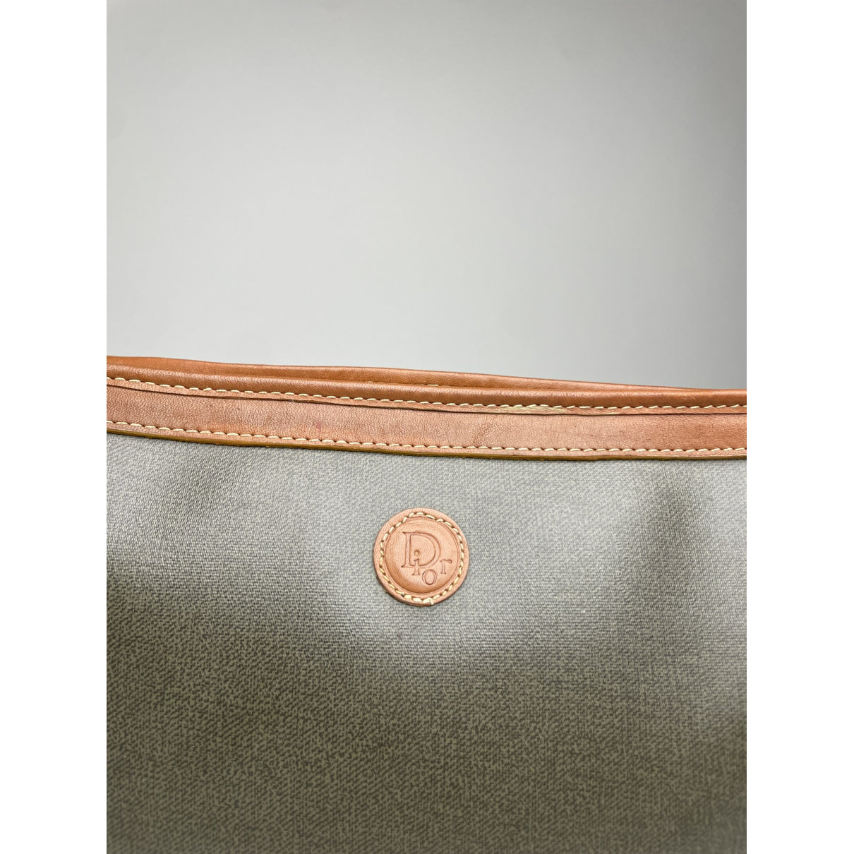 Dior Saddle Grey Leather Clutch Bag image 4