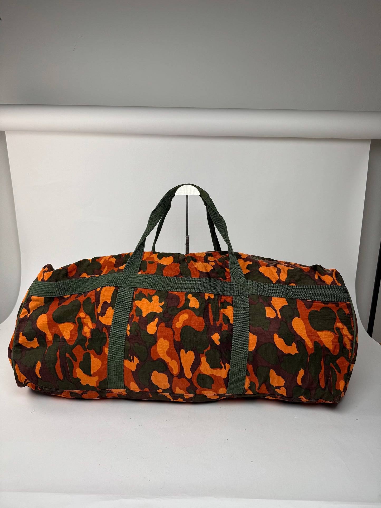Vintage Jean Paul Gaultier Canvas Duffel Bag Orange / Dark Green