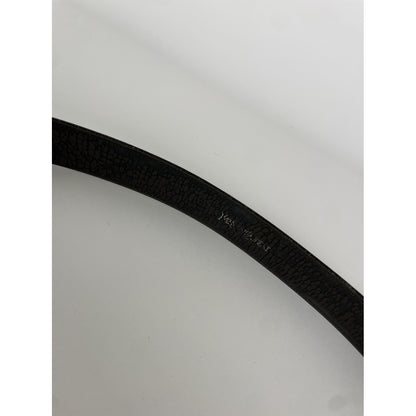 Yves Saint Laurent Brown Leather Belt image 3