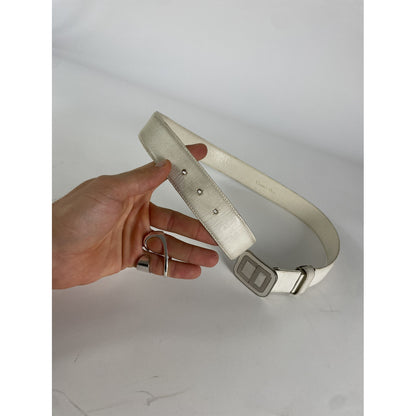 Dior Saddle White Leather Belt image 2