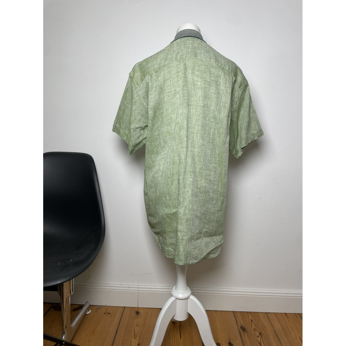 Dior Homme Green Linen Shirt image 4