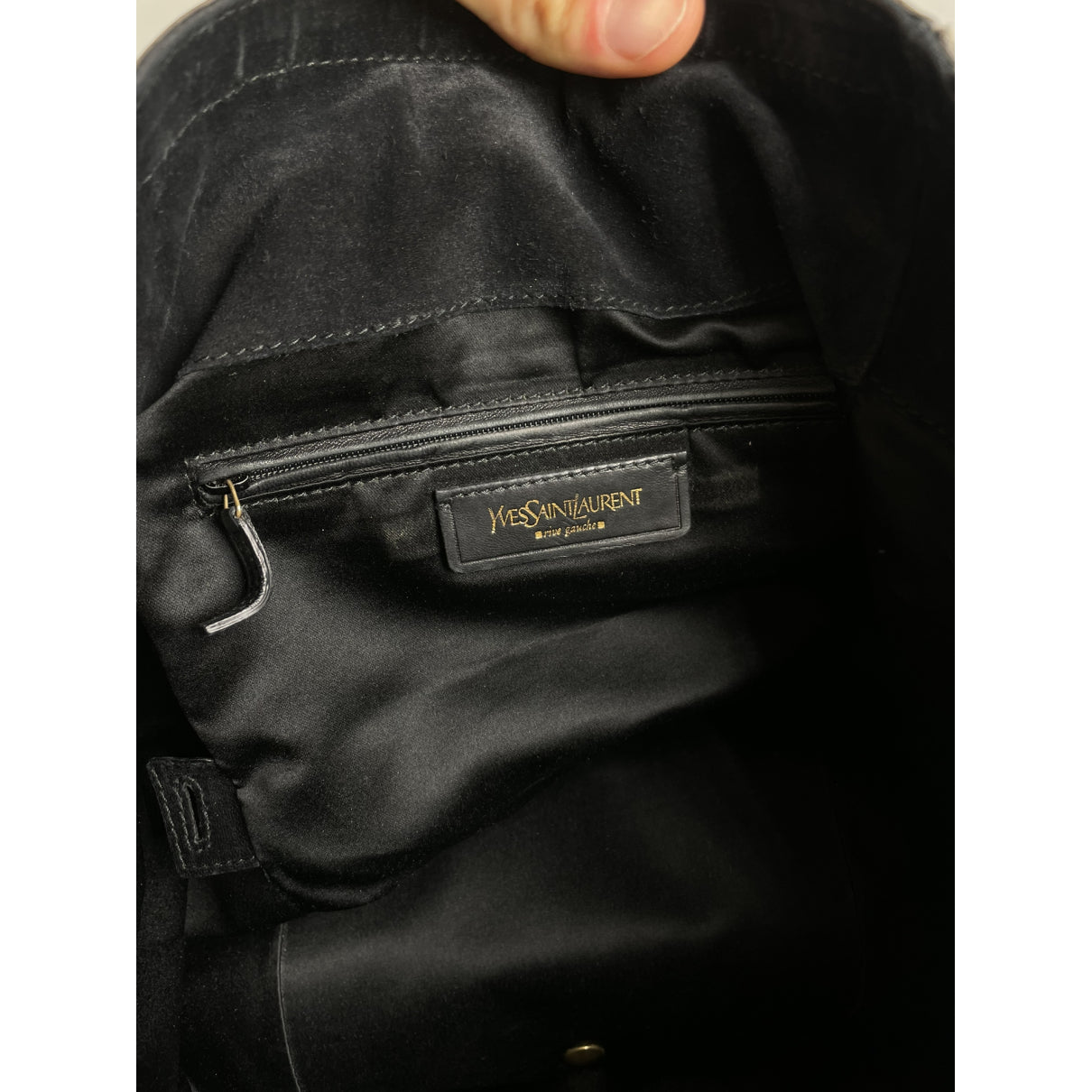 Yves Saint Laurent Silver Leather Handbag image 4