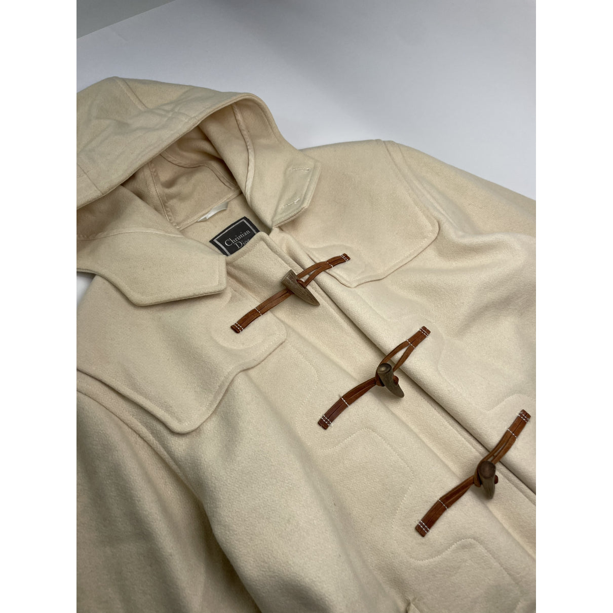 Dior Beige Wool Trench Coat image 3