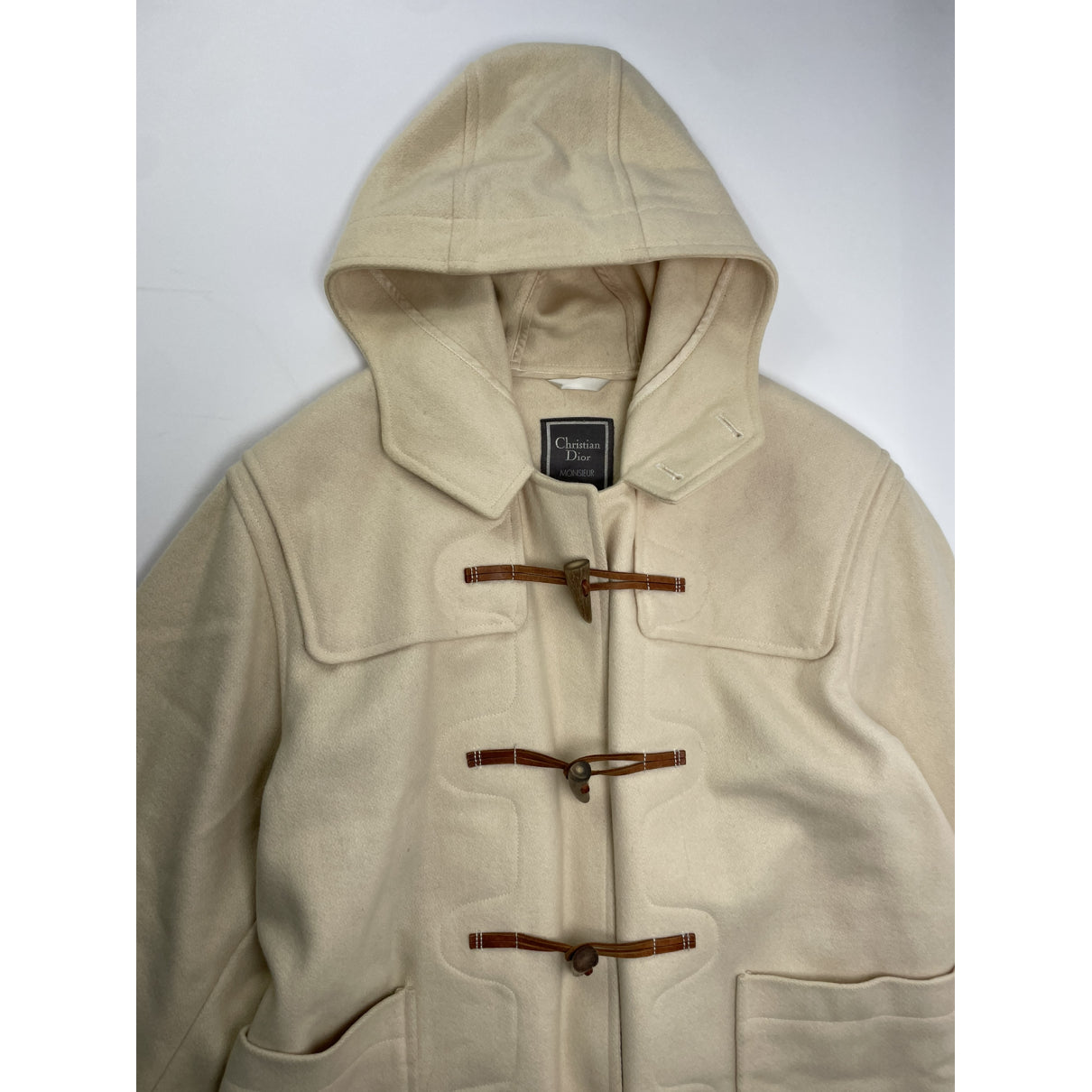 Dior Beige Wool Trench Coat image 4