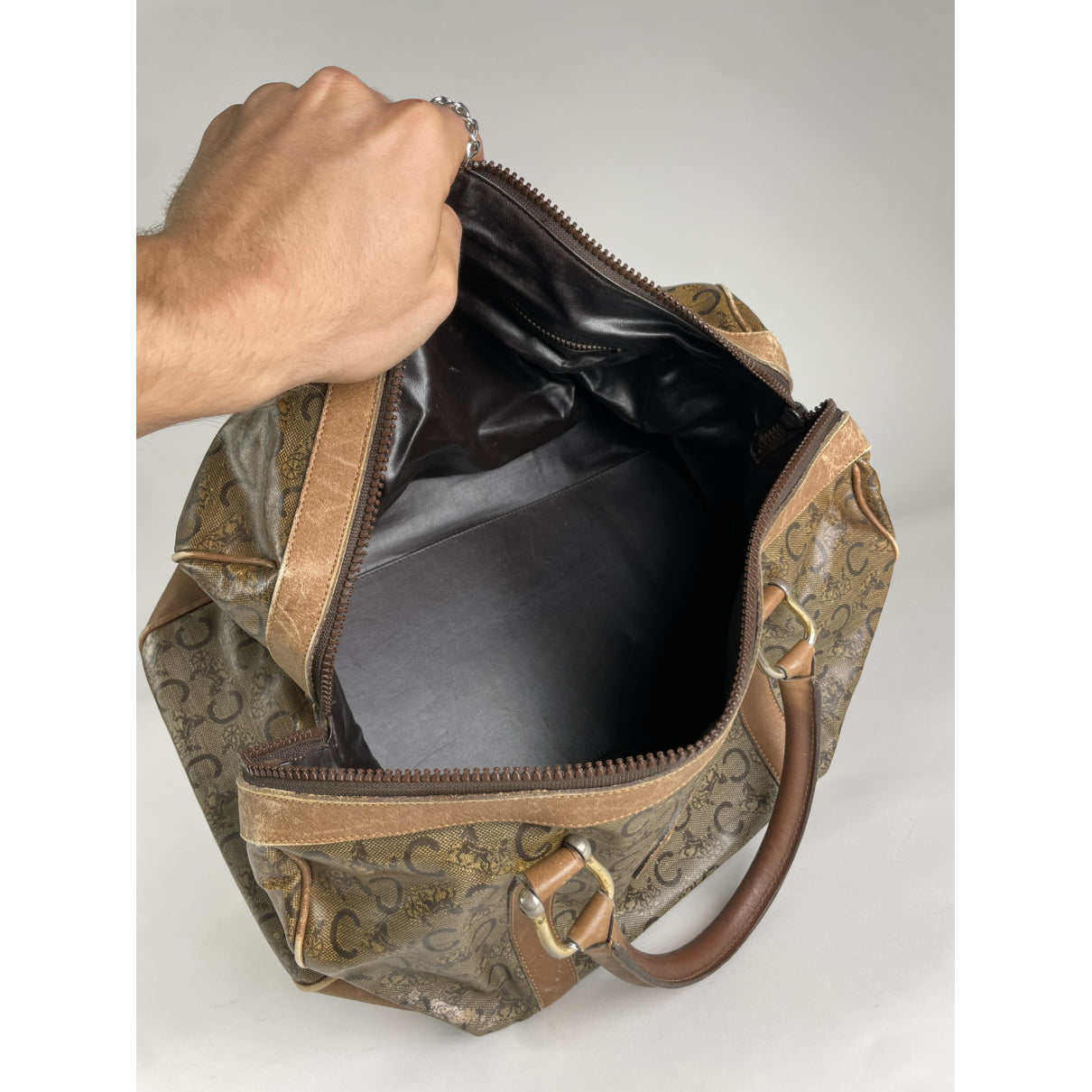 Celine SAC SEAU Brown Leather Handbag image 3