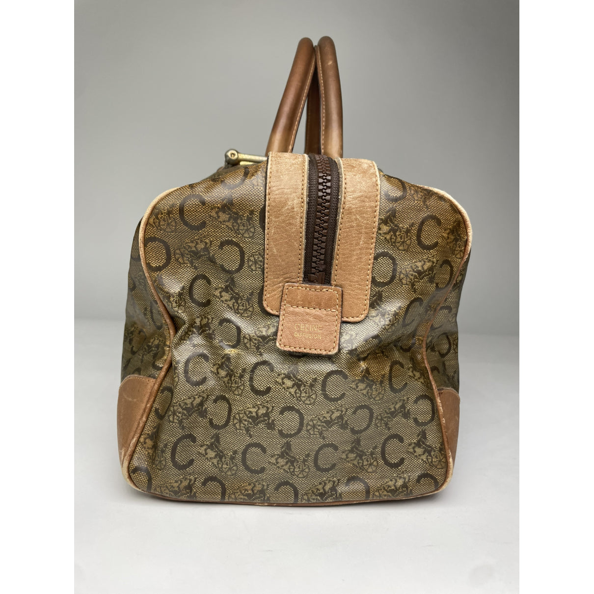 Celine SAC SEAU Brown Leather Handbag image 5