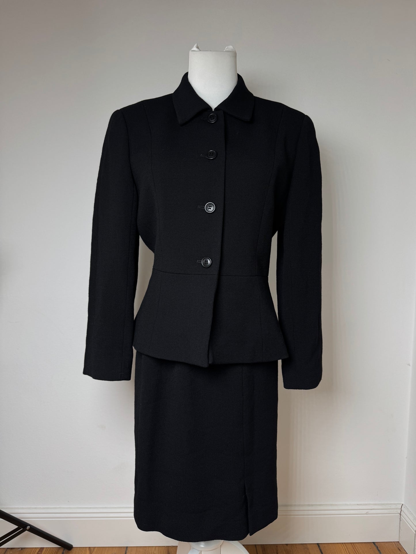 Vintage Balenciaga Paris Twin Set Black 38/M