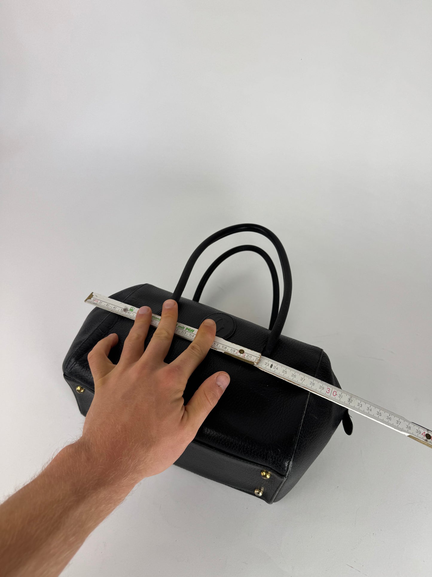 Vintage Cartier Leather Bag Black