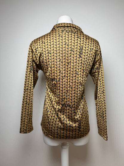 Vintage Fendi Roma Monogramm Sweater 38/M Golden