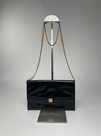 Vintage  Givenchy 4G Leather Bag black