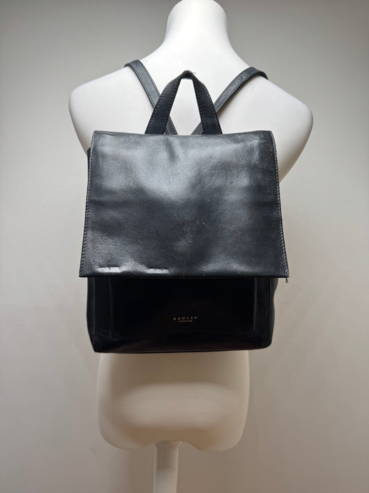 Vintage Radley London leather Backpack Black