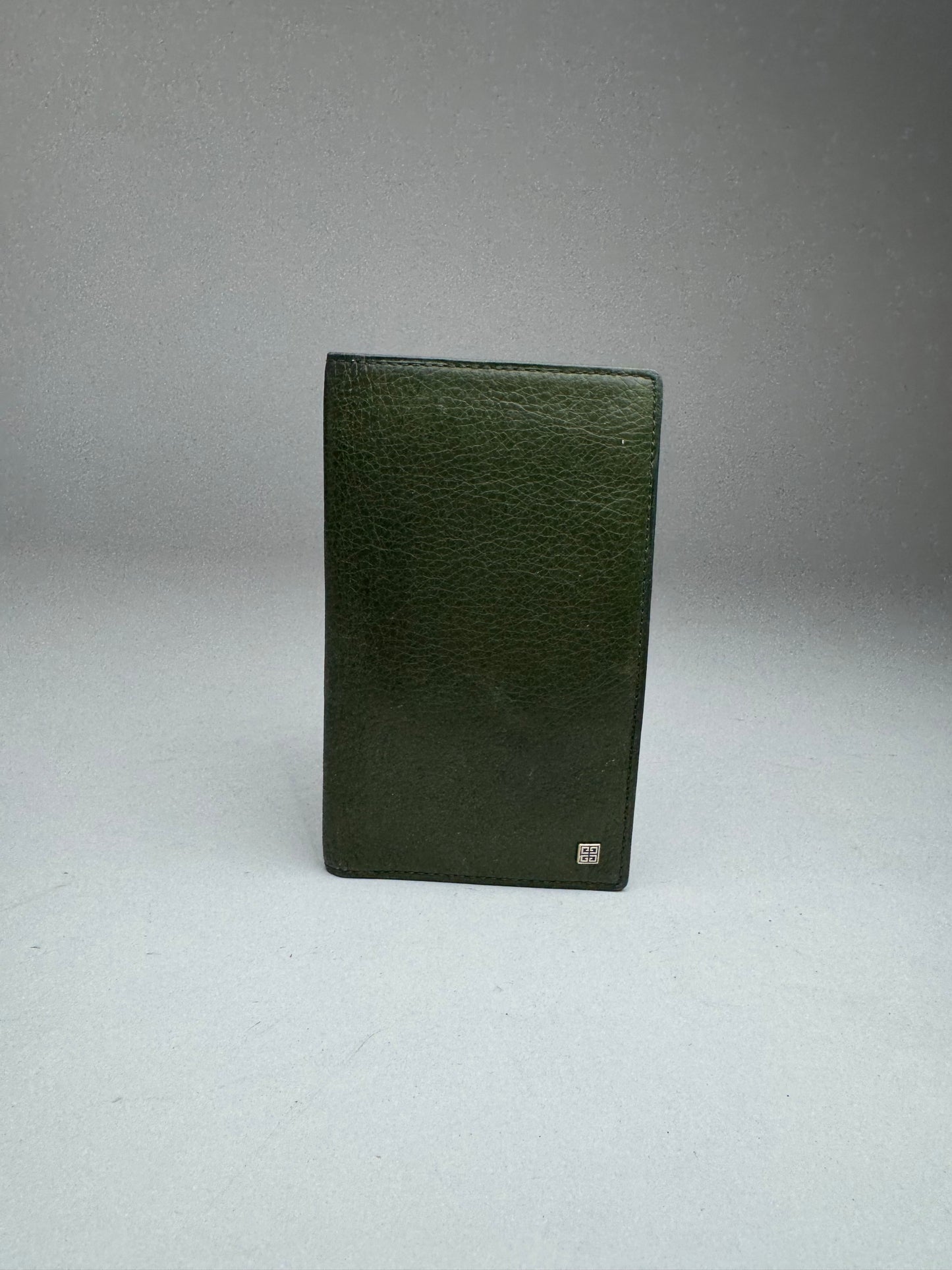 Vintage Givenchy Leather Card Holder Green