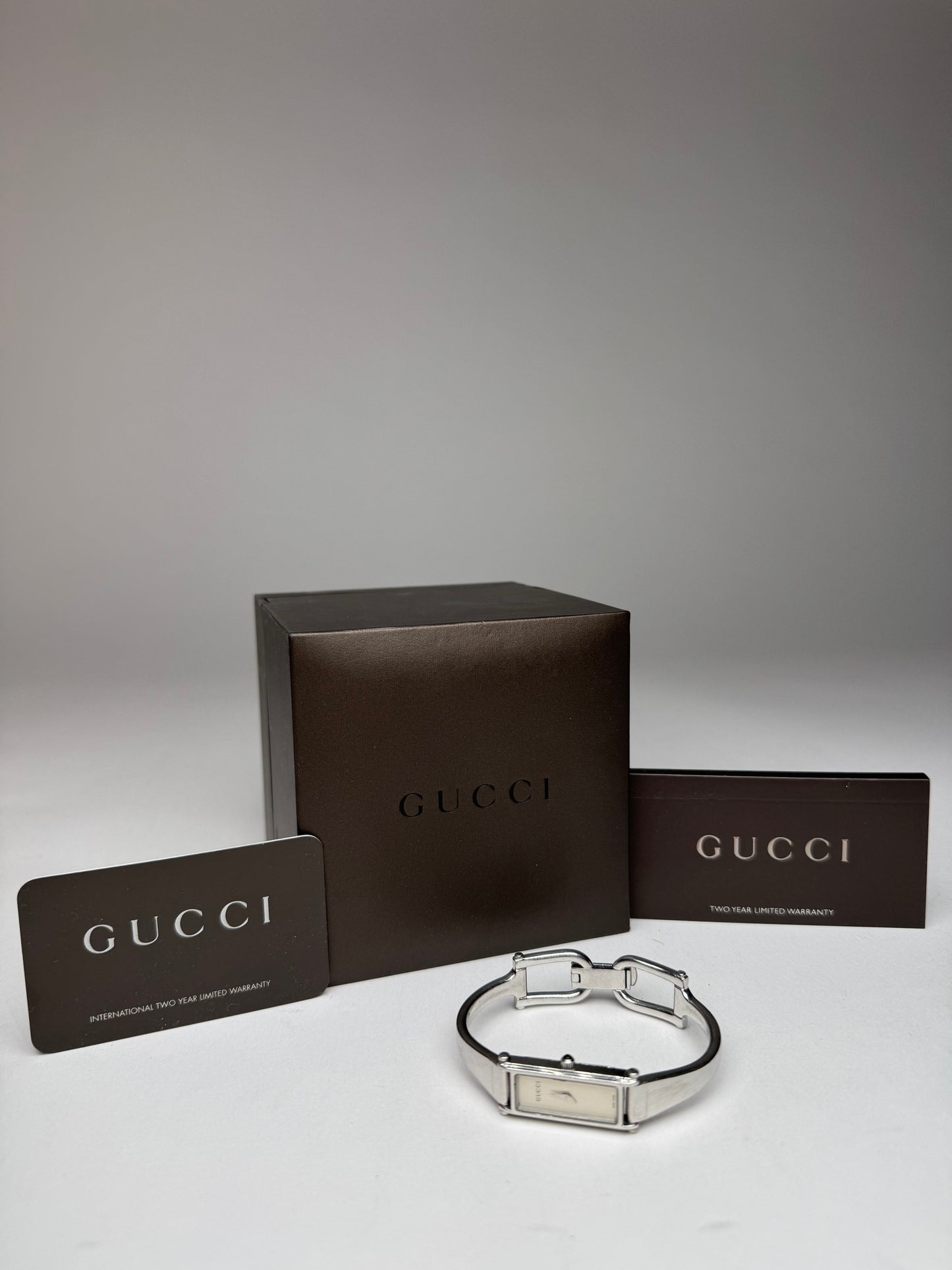 Vintage Gucci Horsebit Watch Steel Silver