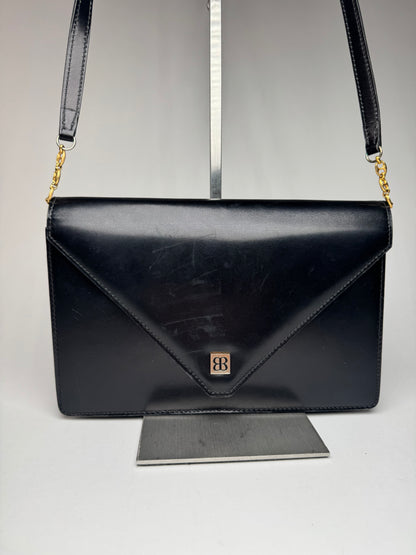 Vintage Balenciaga Patent Leather Shoulder bag black