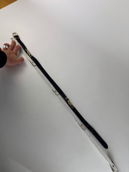 Vintage Celine Paris Leather Belt Brown