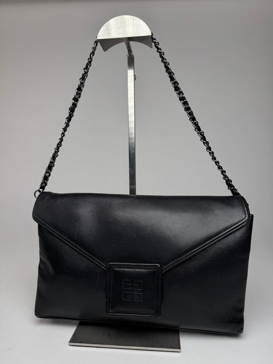 Vintage Givenchy 4G Leather Bag Black