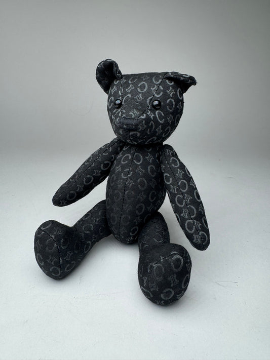 Vintage Celine Paris Canvas Monogramm Teddy Bear black