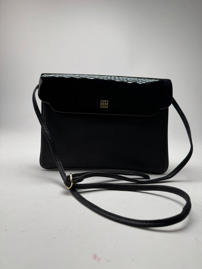 Vintage Givenchy 4G Patent Leather Bag Black