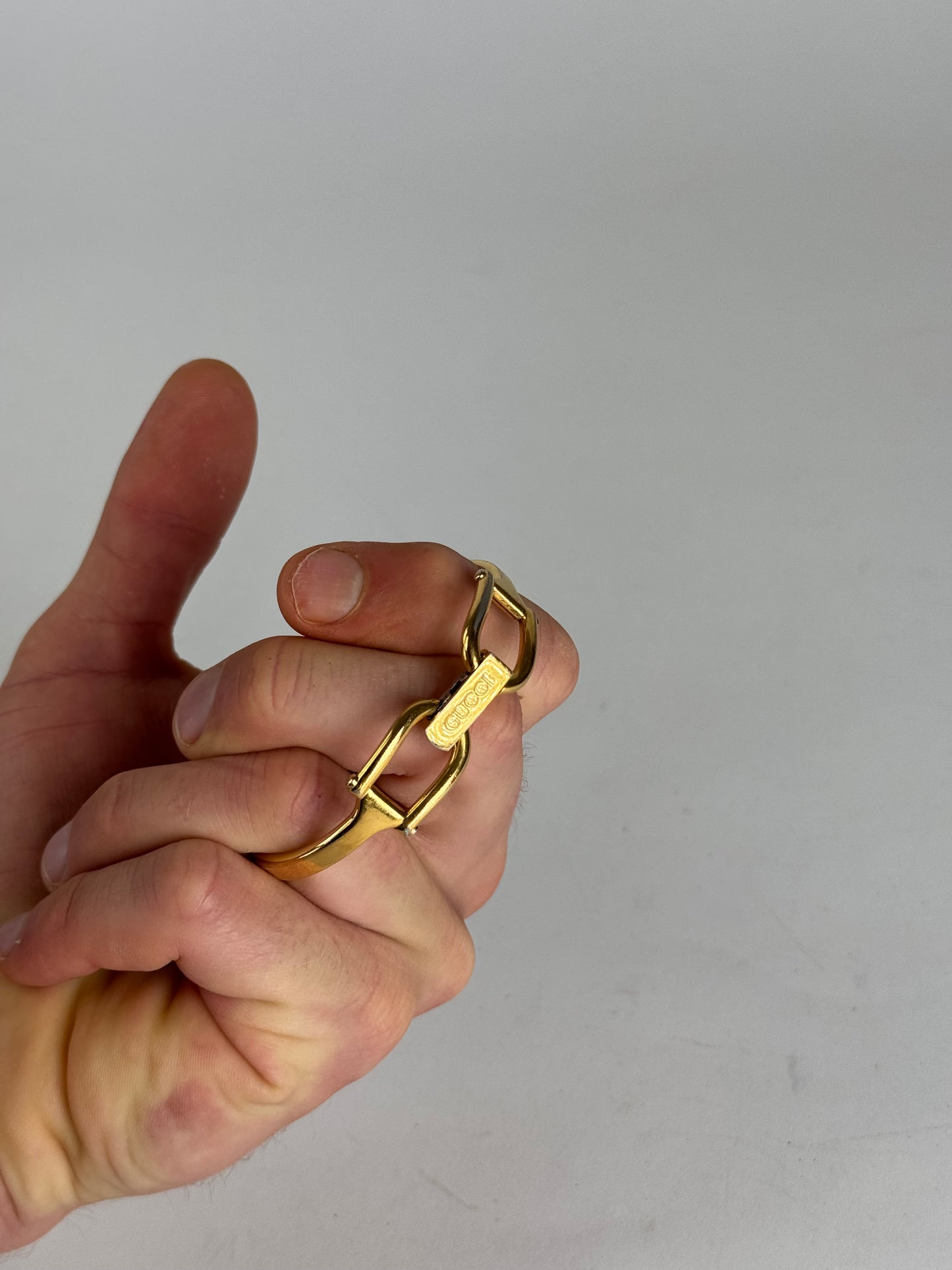 Vintage Gucci Horsebit Steel Watch golden