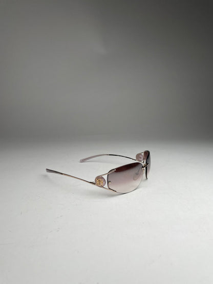 Vintage Loewe Madrid Frameless Sunglasses purple silver
