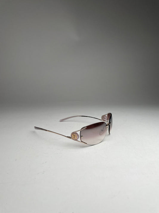 Vintage Loewe Madrid Frameless Sunglasses purple silver