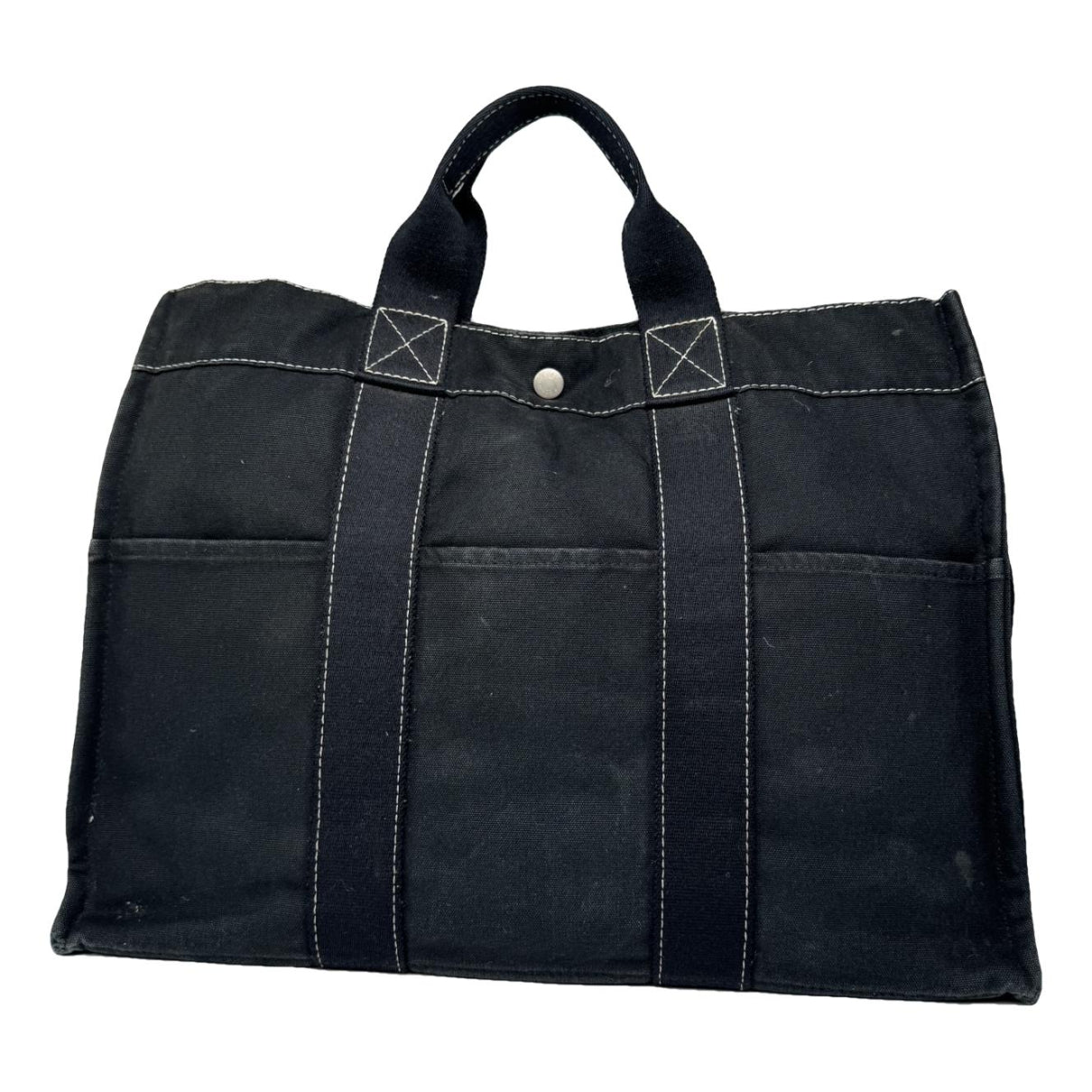 Hermès Black Cotton Handbag image 1