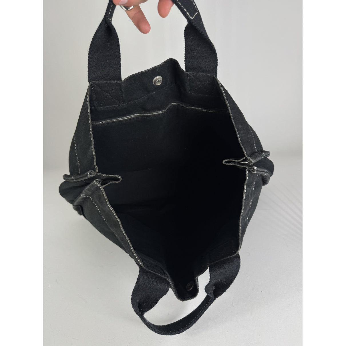 Hermès Black Cotton Handbag image 2