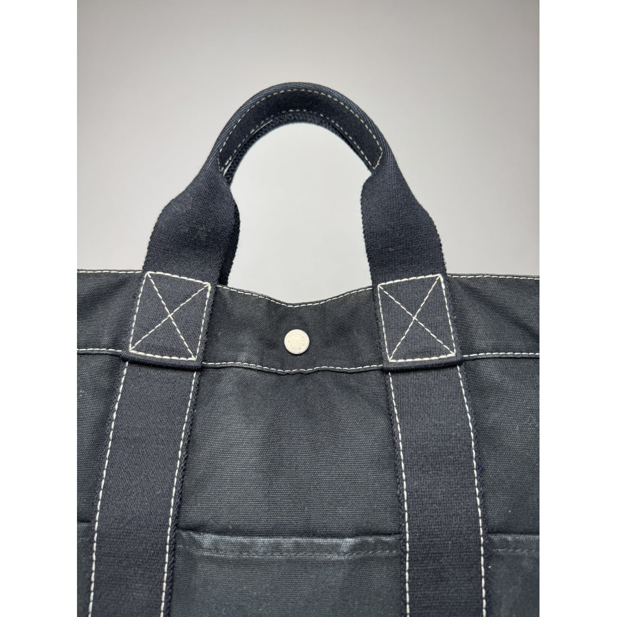 Hermès Black Cotton Handbag image 3