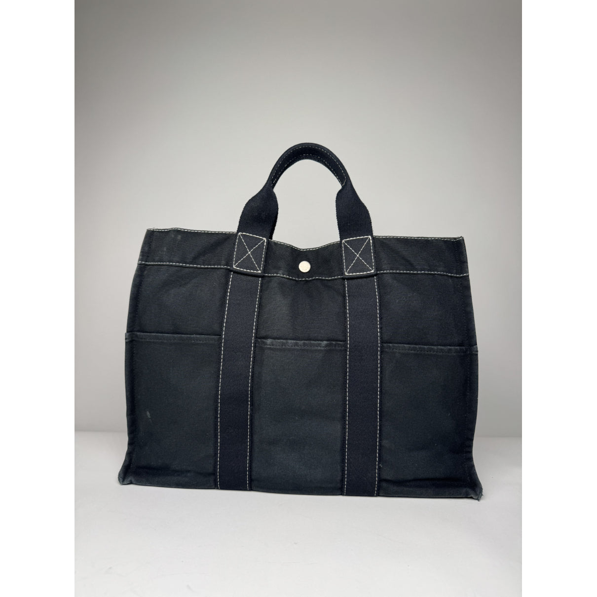 Hermès Black Cotton Handbag image 5