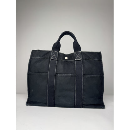 Hermès Black Cotton Handbag image 5