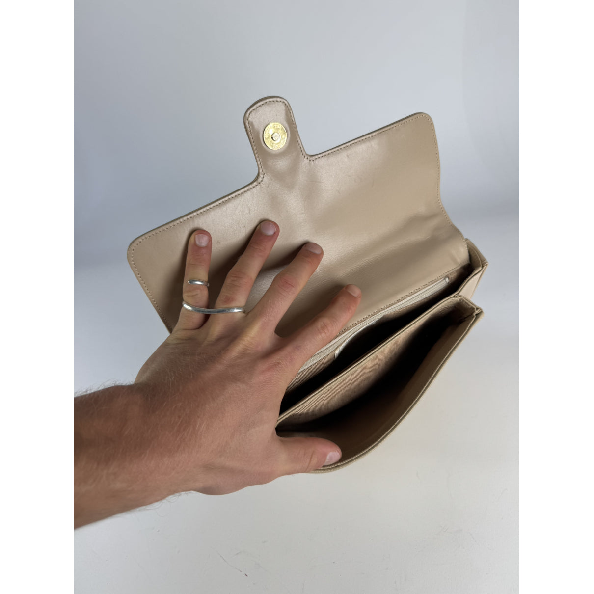 Givenchy 4G Beige Leather Handbag image 2