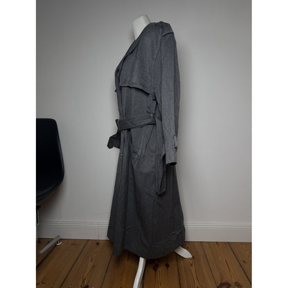 Courrèges Anthracite Wool Trench Coat image 3
