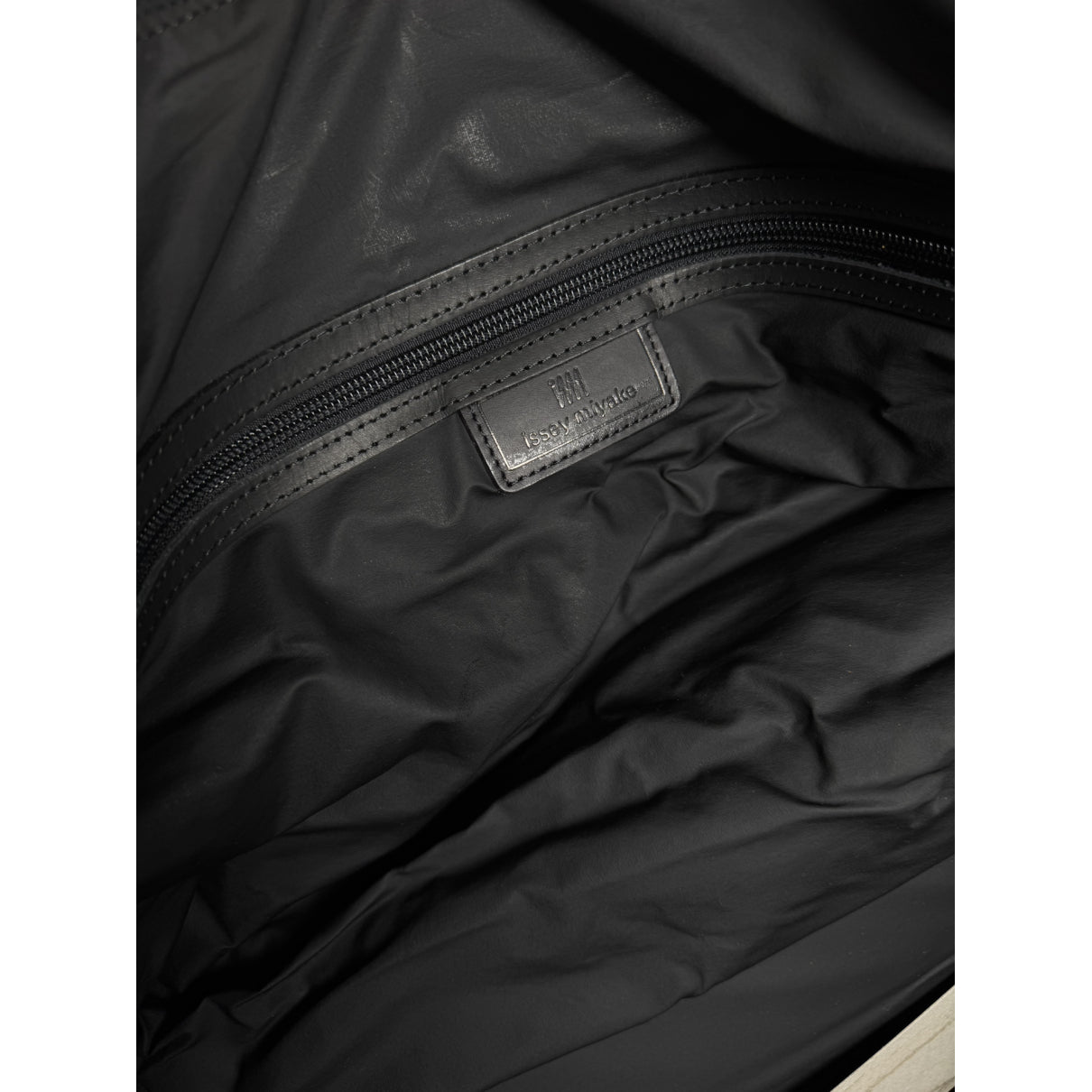 Issey Miyake Black Vegan Leather Travel Bag image 4