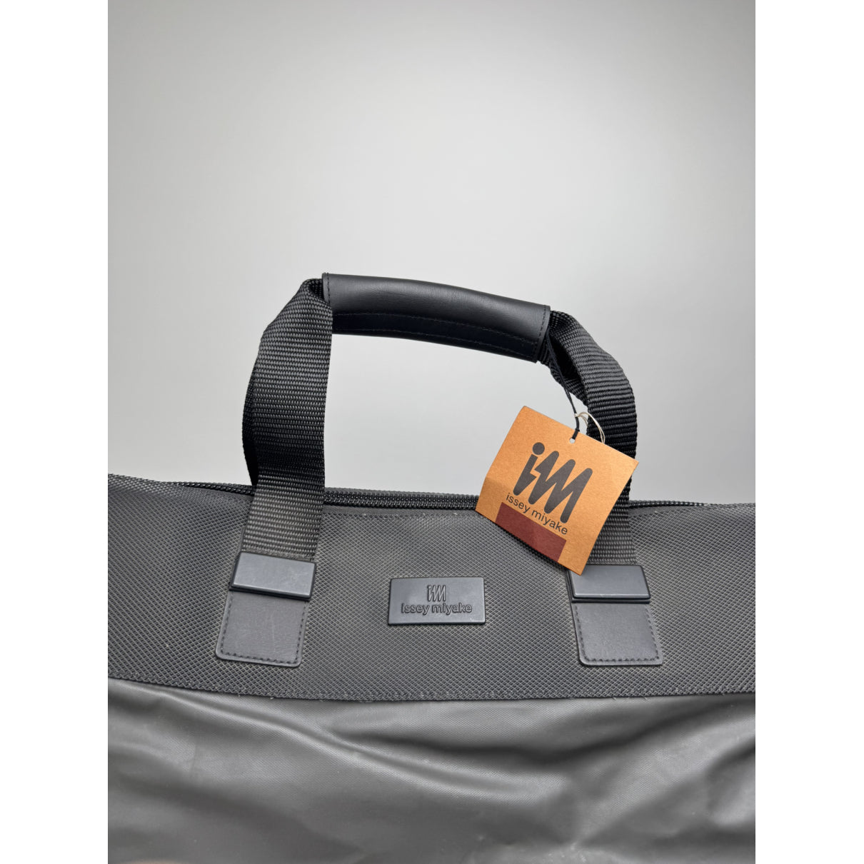 Issey Miyake Black Vegan Leather Travel Bag image 5