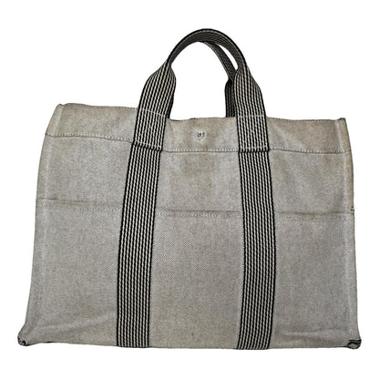 Hermès Beige Cotton Handbag image 1