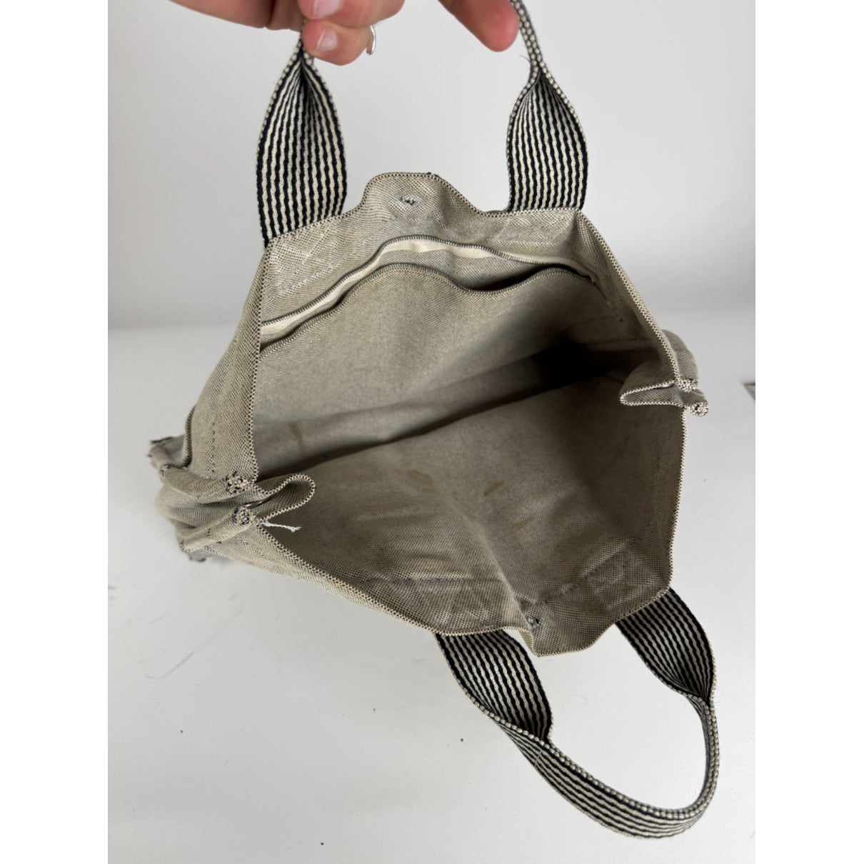 Hermès Beige Cotton Handbag image 2