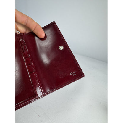 Cartier Burgundy Patent Leather Wallet image 4