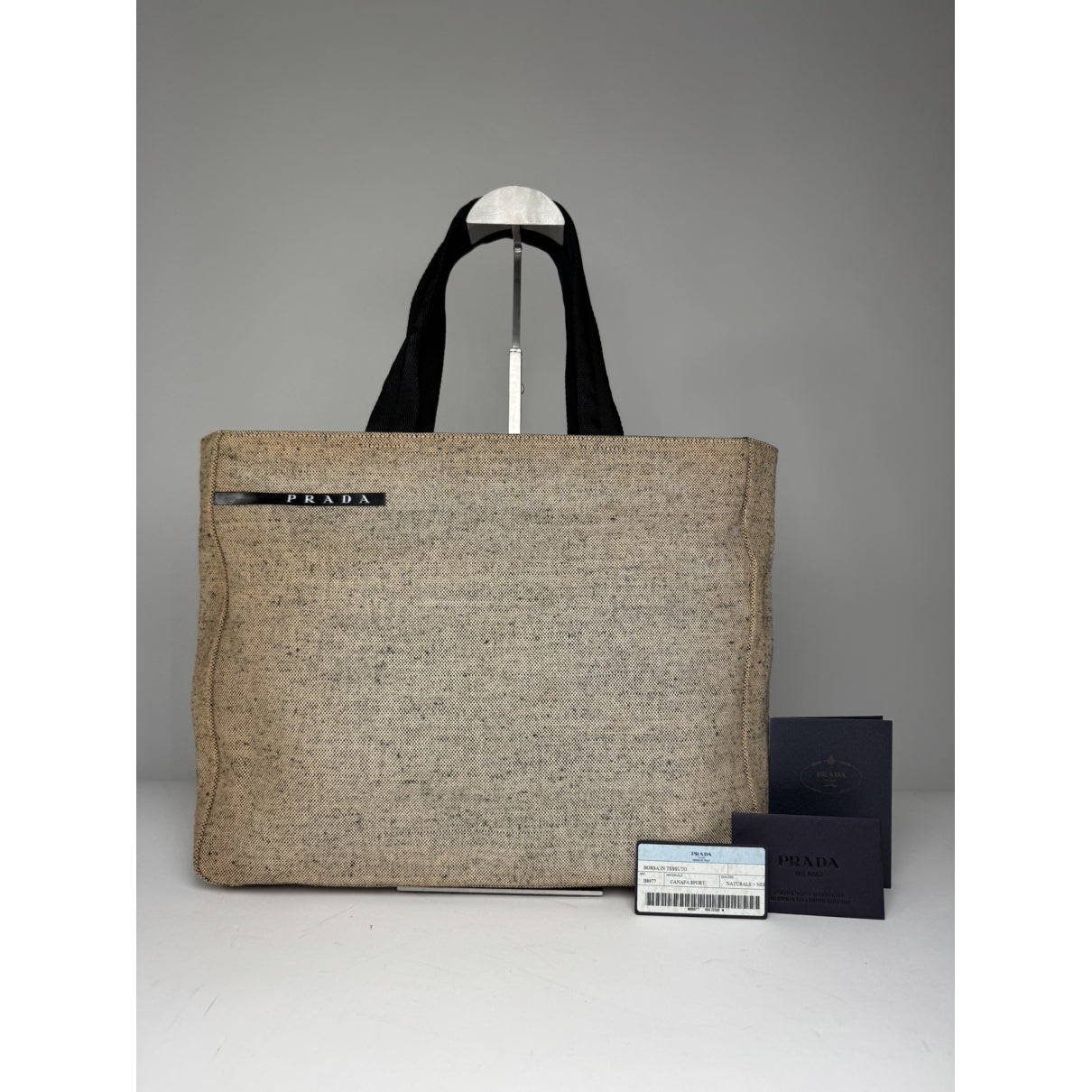 Prada Beige Cotton Handbag image 2