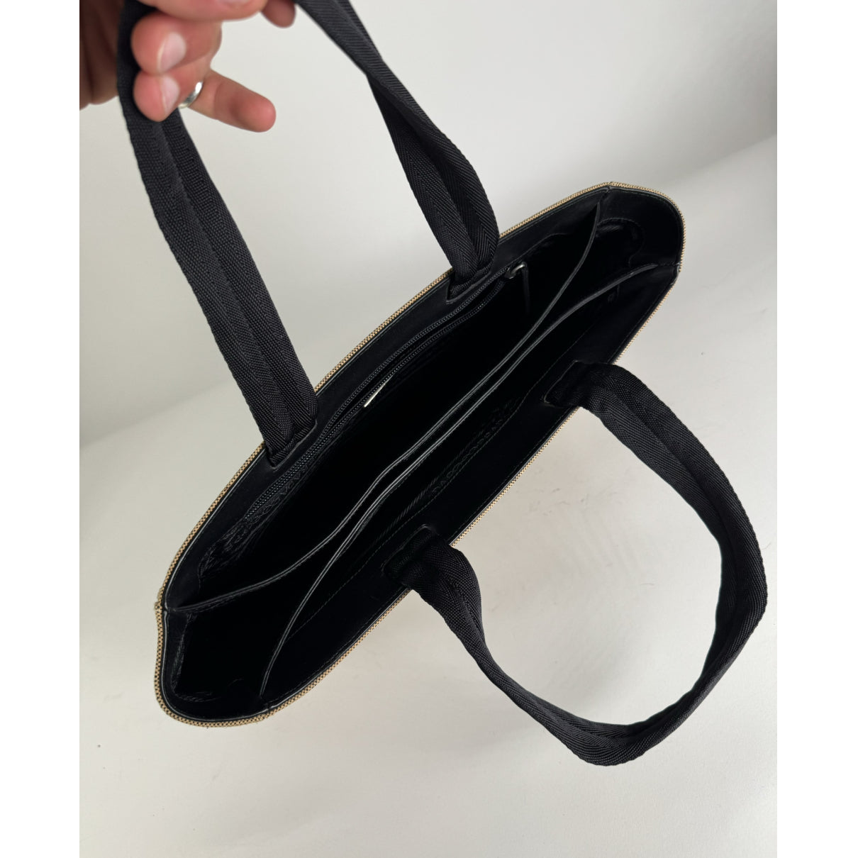 Prada Beige Cotton Handbag image 4