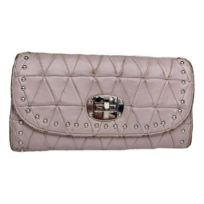 Miu Miu Purple Leather Wallet image 1