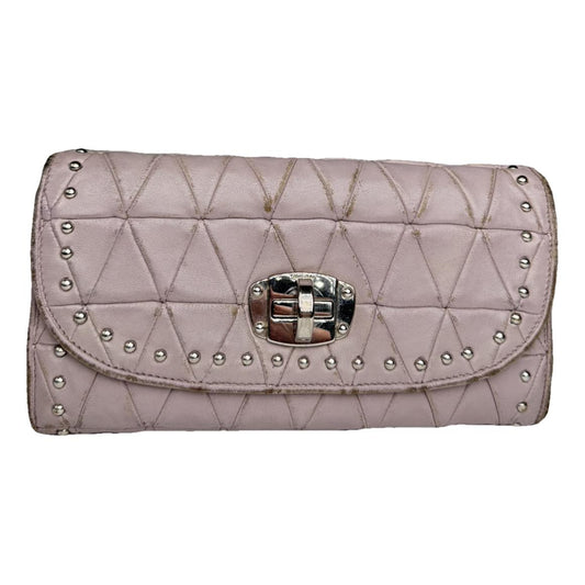 Miu Miu Purple Leather Wallet image 1