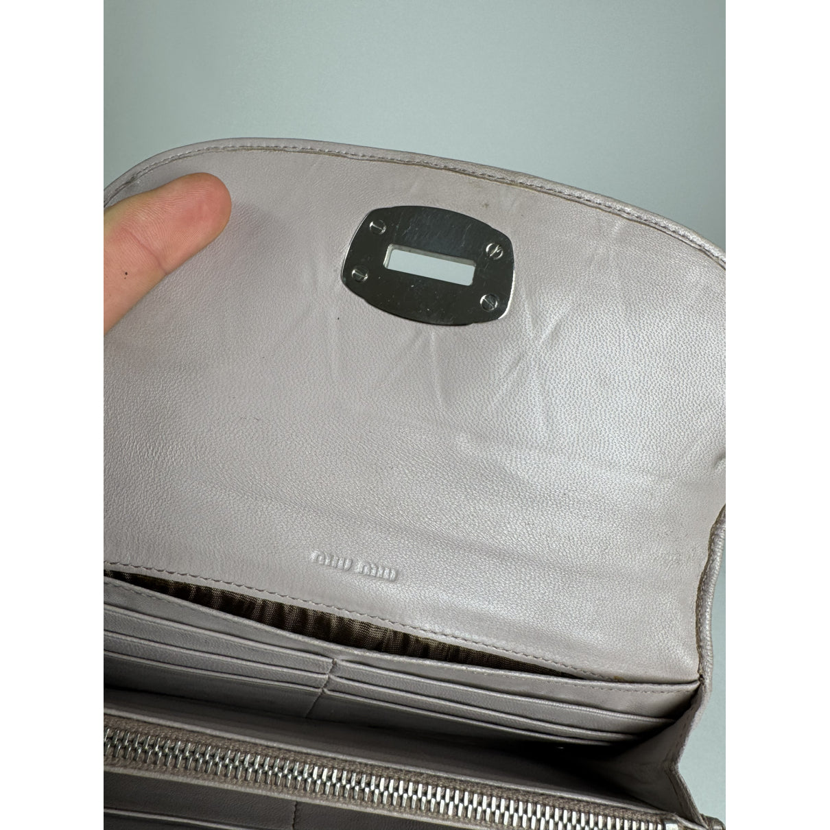 Miu Miu Purple Leather Wallet image 4