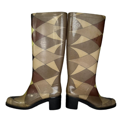 Emilio Pucci Brown Vegan Leather Boot image 1
